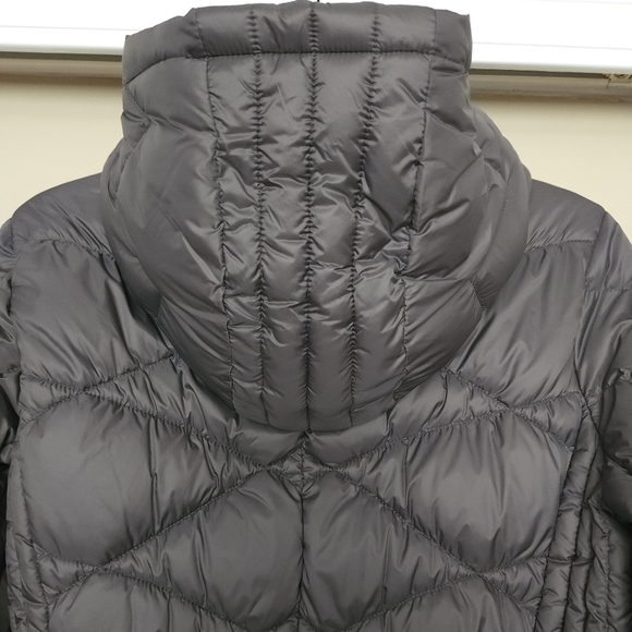 Michael Kors Quilted Packable Hooded Puffer Jacket ~GUN METAL ~SMALL **NEW - Picture 5 of 15